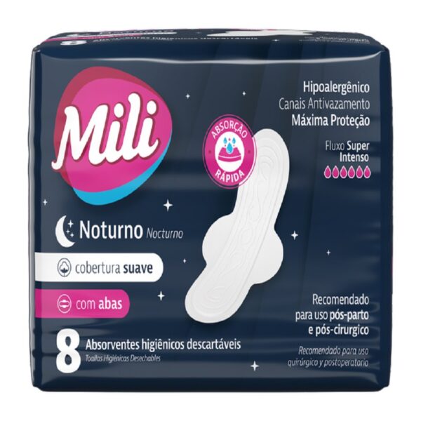ABS MILI NOTURNO SUAVE C/ABAS 8UN