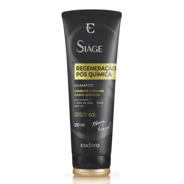 Shampoo Eudora Siage Regeneracao Pos Quimica 250ml