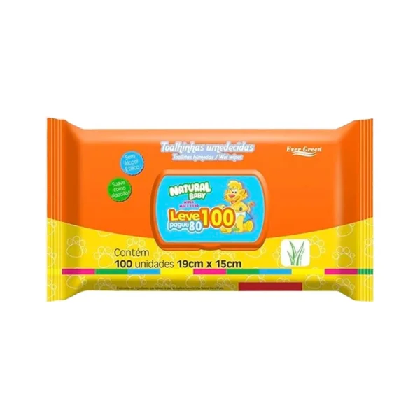 TOALHA UMED NATURAL BABY 100UN