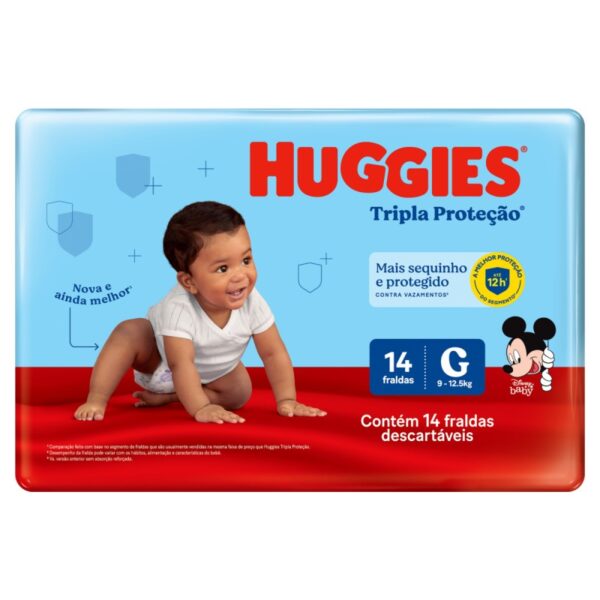FR HUGGIES TRIPLA PROTEÇÃO G 14UN