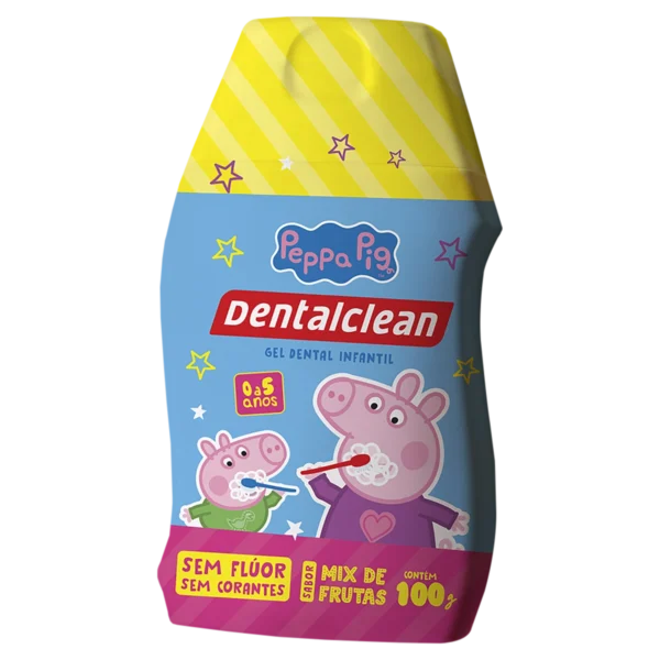 Gel Dental Peppa Pig Sem Fluor Dentalclean 50g